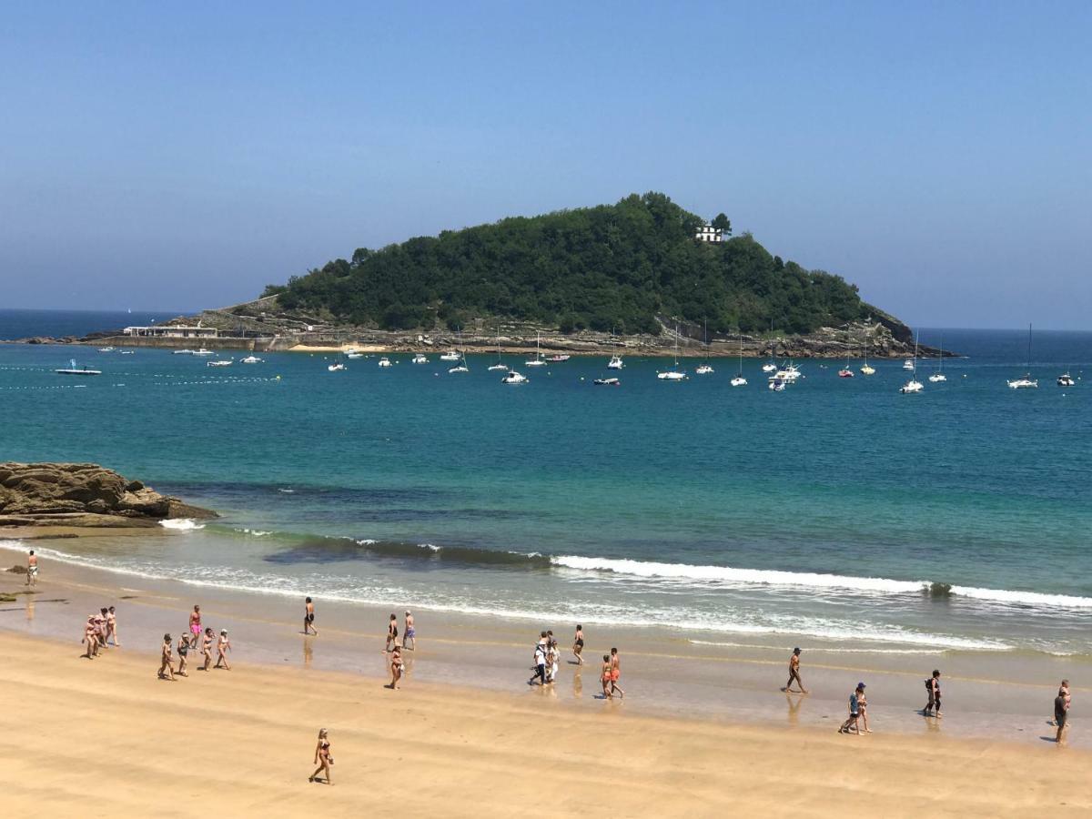La Madame On La Concha Beach, Seaview Apartment San Sebastián Kültér fotó